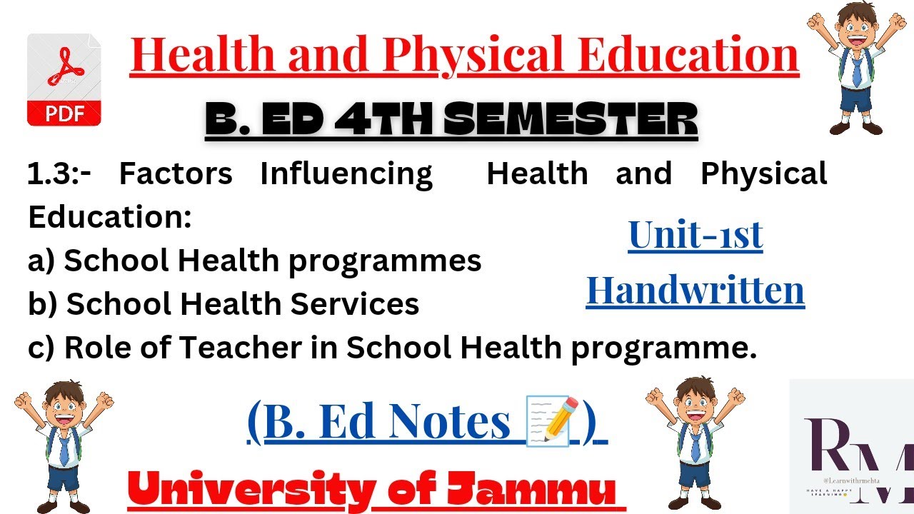 School Health Programme Services Teacher Role Health And Physical school-health-programme-services-teacher-role-health-and-physical