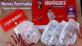 NOVA FRALDA ROUPINHA DA HUGGIES COMPARANDO COM A ...