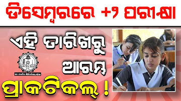 Plus 2 Practical Starts from December 2022 | Plus 2 exam date 2023 | Chse odisha exam 2023 Class 12