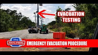 Disney Skyliner Gondola Testing Emergency Evacuation Procedure at Hollywood Studios