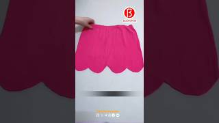 Cut out a mini skirt with one snip of the scissors