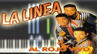 Video thumbnail of "La Linea - Si Me Dejas No Vale | Instrumental Piano Tutorial / Partitura / Karaoke / MIDI"