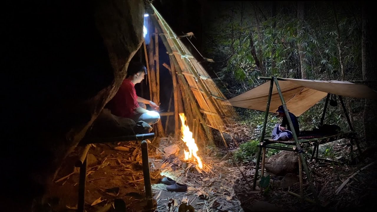 แข่งกันสร้างที่พัก ให้ตอบโจทย์กับสภาพอากาศที่เลวร้ายในป่า