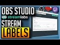OBS Studio - Adding Stream Labels (Last Donation, Follower Count + Many More)
