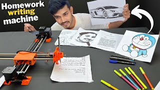 होमवर्क लिखने वाली मशीन | Homework Writing Machine | DIY kit Arduino Project
