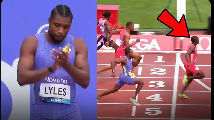 Noah Lyles React To Oblique Seville Winning 100m Final At London Diamond League