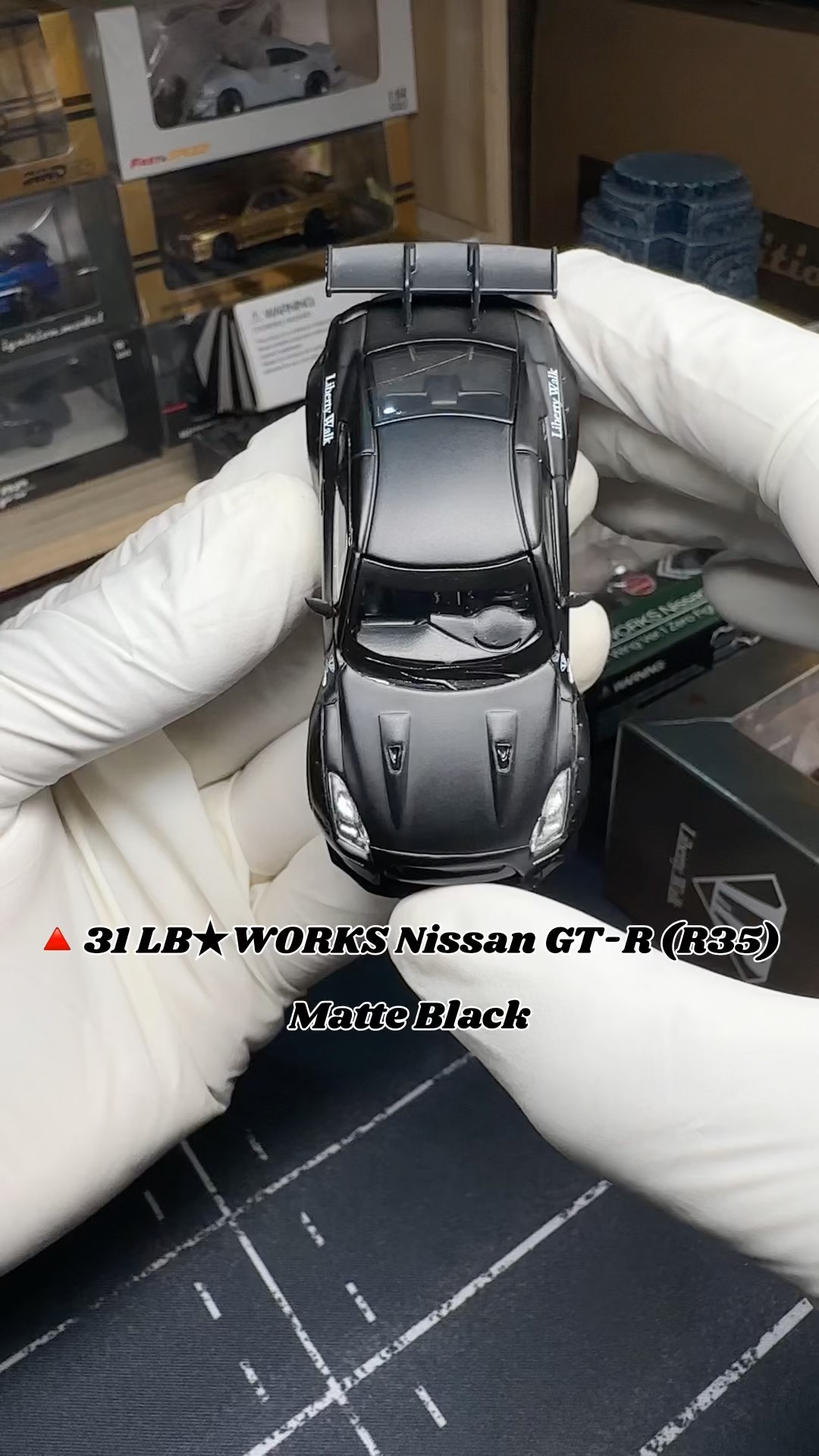 MINI GT 🔺 31 LB☆WORKS Nissan GT-R (R35) Matte Black #minigt