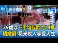 39歲以下「平均存款14.9萬」精緻窮恐壓縮未來！「花光收入享受人生」薪水不低仍難存錢【東森深度報導】