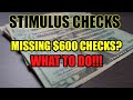 MISSING YOUR $600 CHECK? 2ND Stimulus Check Update || Here's What You Need To Do!!!