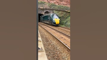 GWR class 800 speeds out of kennaway tunnel with the Paddington service -800307