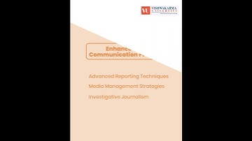 Elevate Your Career with an MA in Journalism and Mass Communication at Vishwakarma University!