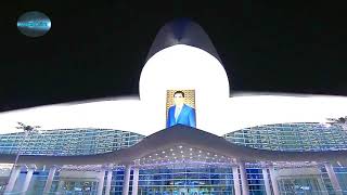 ashgabat turkmenistan night city