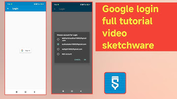 Google login sketchware full tutorial video