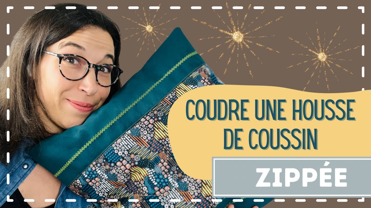 Coudre une housse de coussin zippée - Tuto gratuit ! 