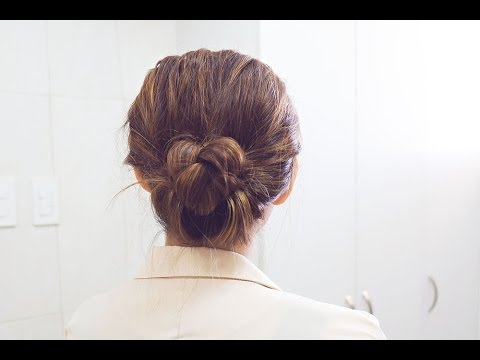 Braided Chignon With A Twist Youtube