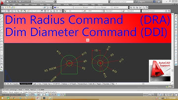 Dimension Radius & Diameter Command in AutoCad II Hindi/Urdu Tutorial