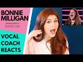 Vocal coach reacts to BONNIE MILLIGAN singing her Broadway bucket list - Let's talk BELTING!