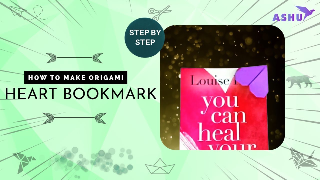 Book Lovers' Delight: How to Make a Paper Heart Bookmark Tutorial ...