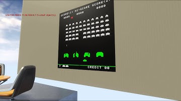 Unreal 4 running Space Invaders in Emulation