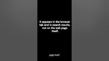 HTML Title tag Explained in 30 Seconds! 🚀  #coding #frontend #shorts  #codingforbeginners