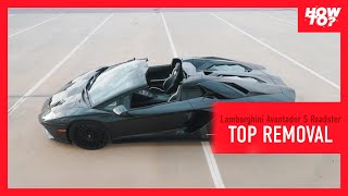 How To Take The Roof Off A Lamborghini Aventador S Roadster