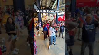 The BEST combination of fans🫶🇭🇹🏴 #worldcup #haitiantiktok #bwakale #Scotland #boston