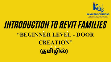 Revit Family Creation for Beginners : Step-by-Step Tutorial for Door in Tamil @kanicadsolutions