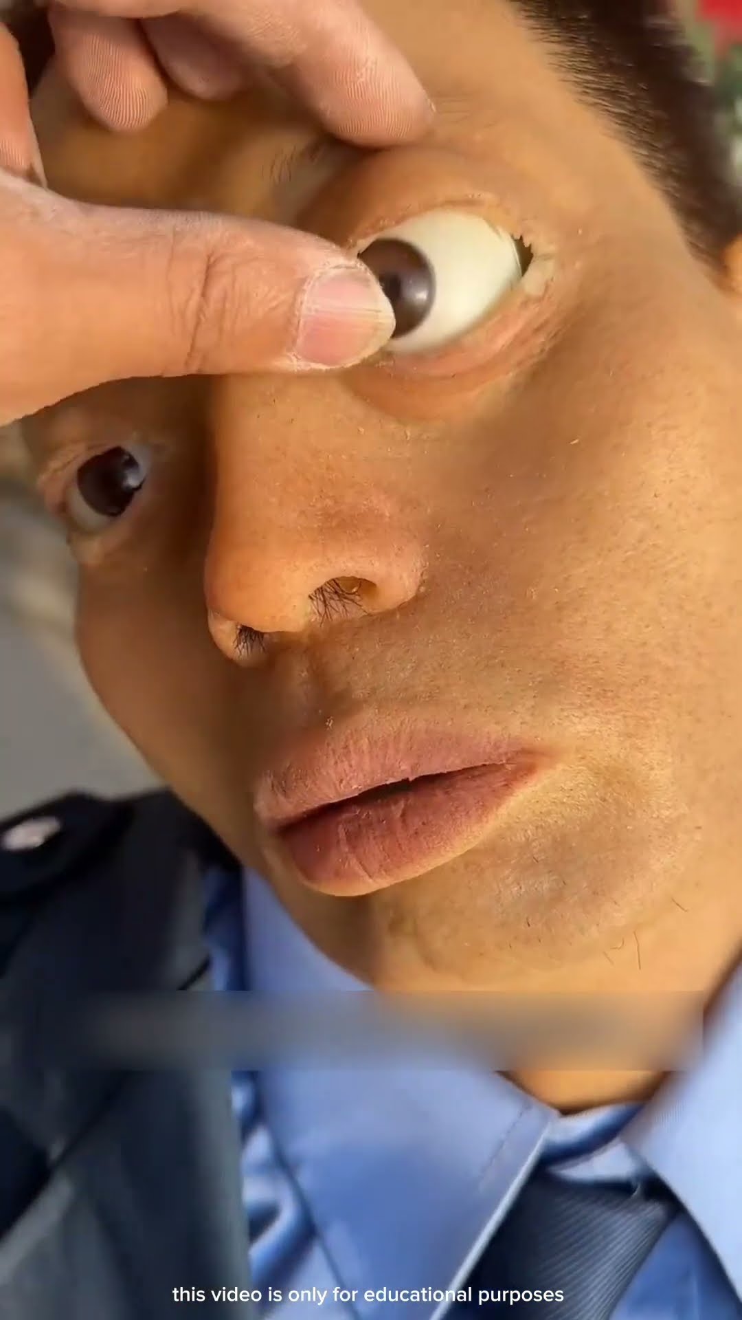 this is how eyes are put in a mannequin #shortsvideo