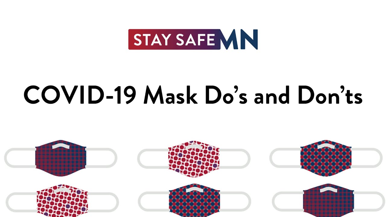 COVID19 Mask Do's and Don'ts YouTube