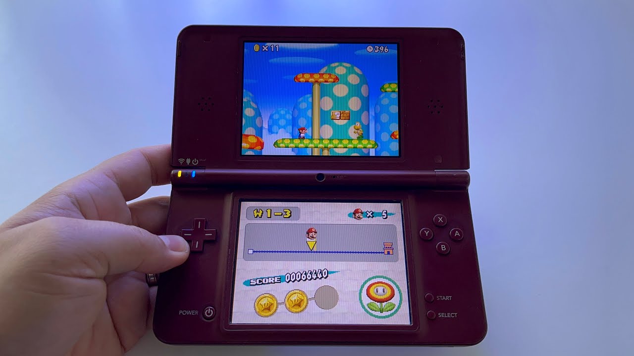 importere Great Barrier Reef omdrejningspunkt New Super Mario Bros | Nintendo DSi XL handheld gameplay - YouTube