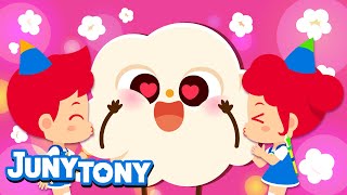 🍿Popcorn Pop, Pop! | 👃Buttery Smell of Popcorn | We Love Popcorn | Food Songs for Kids | JunyTony