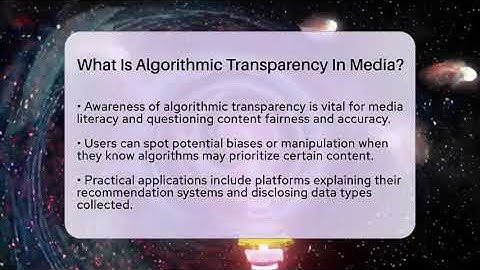 What Is Algorithmic Transparency In Media? - Media Literacy For Everyone