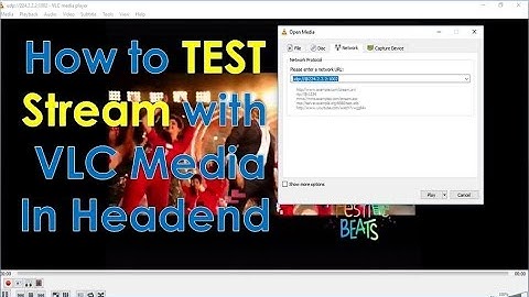 How to Channel Stream with VLC media player by information collection channel
