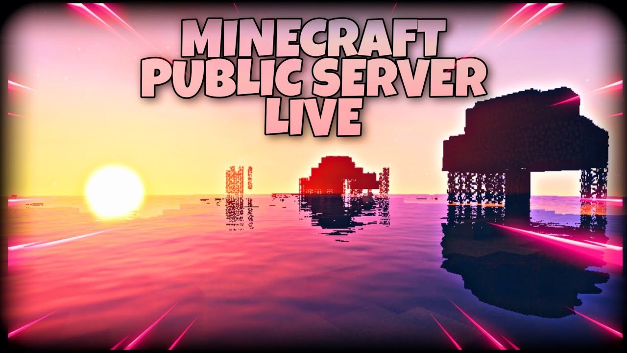 Public Minecraft Server! Come join for Free! (Live) - YouTube