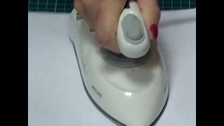 Как наклеить салфетку с помощью утюга