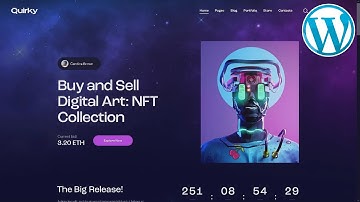 Quirky NFT Marketplace Website ★ WordPress Themes & Templates ★