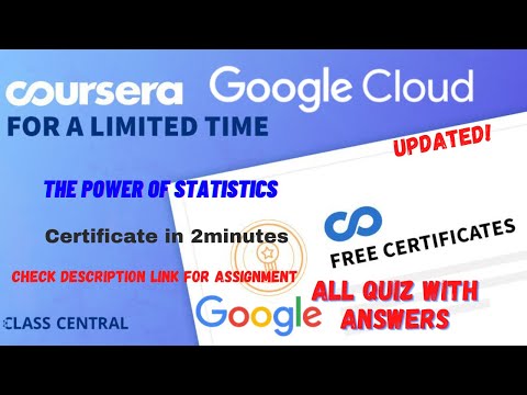 The Power of Statistics, (week1-5) All Quiz Answers.#coursera #learning #quiz #mr  #quizanswers