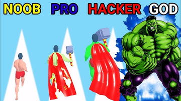 NOOB vs PRO vs HACKER vs GOD in Mutant Run