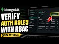 How to verify MongoDB authentication roles with RBAC - Quick Tutorial