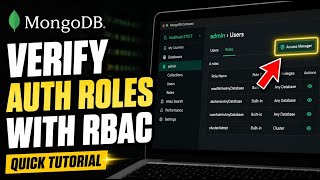 How to verify MongoDB authentication roles with RBAC - Quick Tutorial