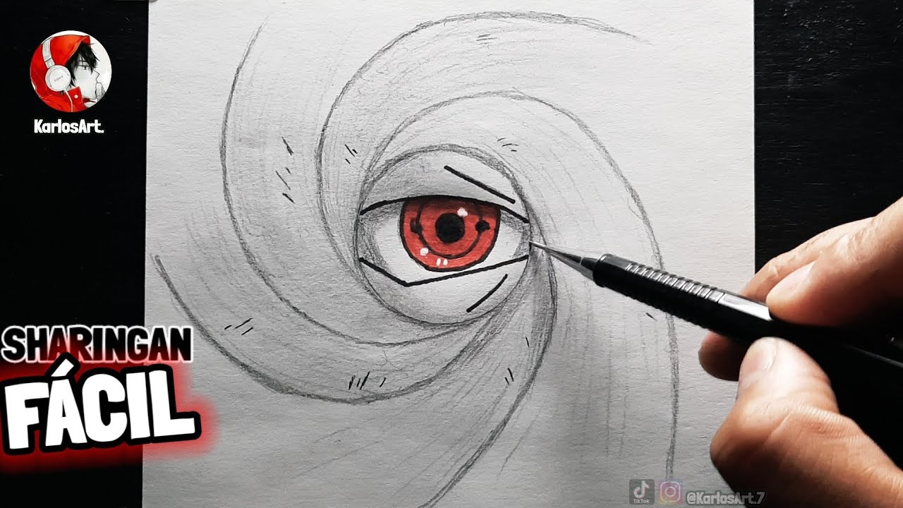 Cómo Dibujar EL SHARINGAN De Obito (🔥)| anime | PASO A PASO FACIL | How To  Draw obito - thptnganamst.edu.vn