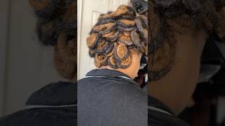 Pin curls on locs yes please🙂‍↕️ #locstyles #dreadlocks
