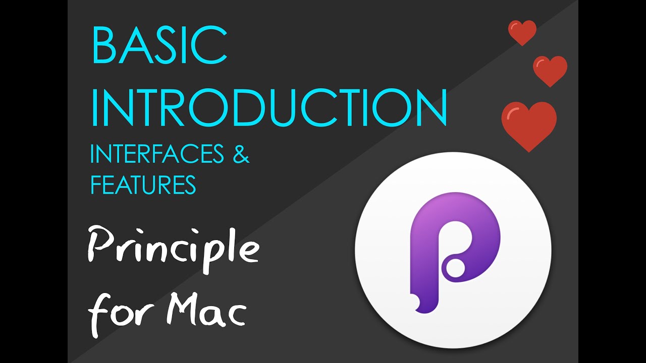 Basic Introduction to Interface & Features - Principle for Mac - YouTube