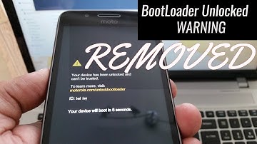 Moto G5 2017 Remove Unlocked Bootloader Warning Tutorial