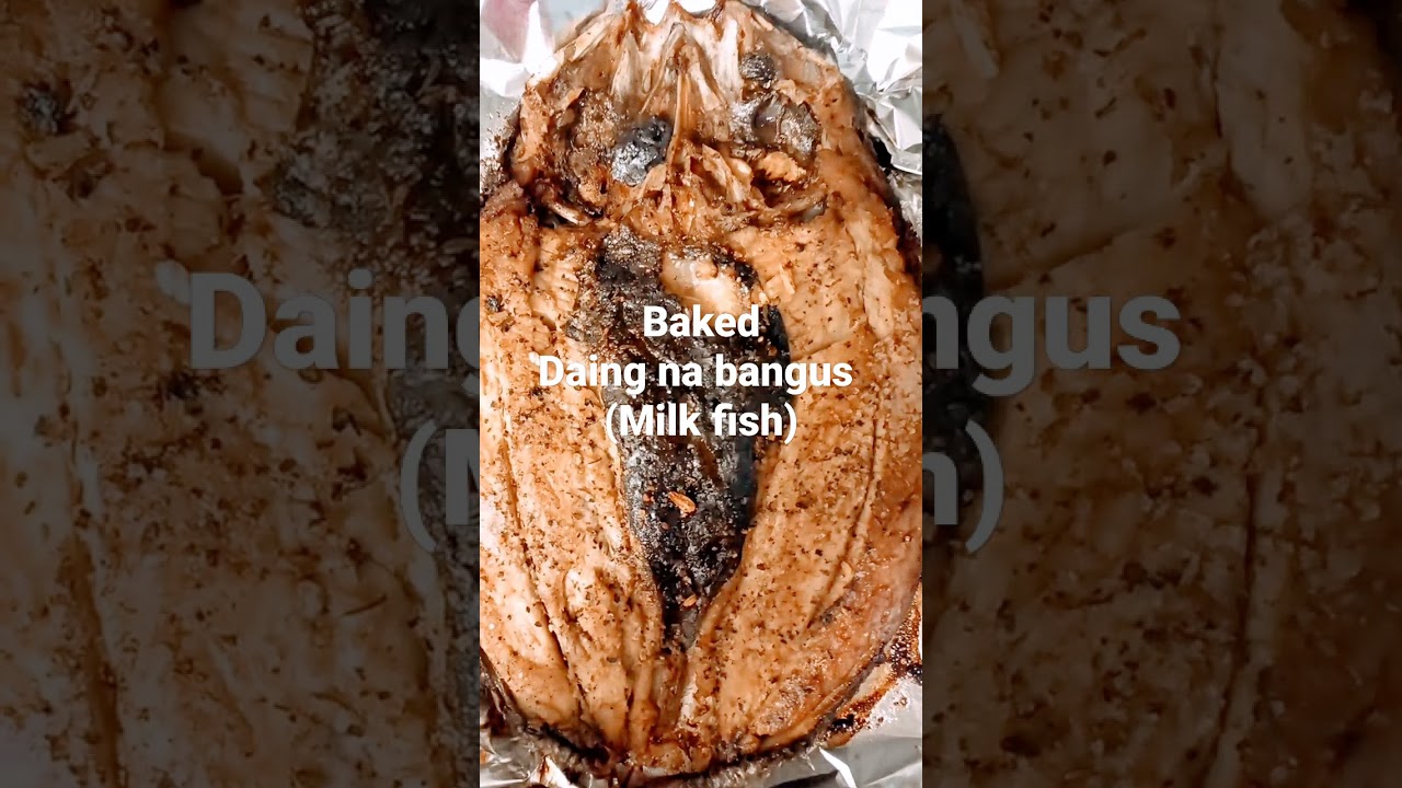 Baked Daing na bangus 