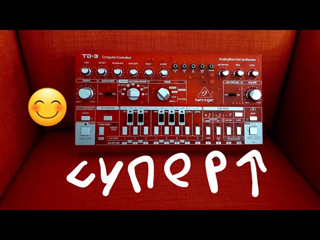 Behringer TD-3: распаковка и обзор. Классический звук Roland 303