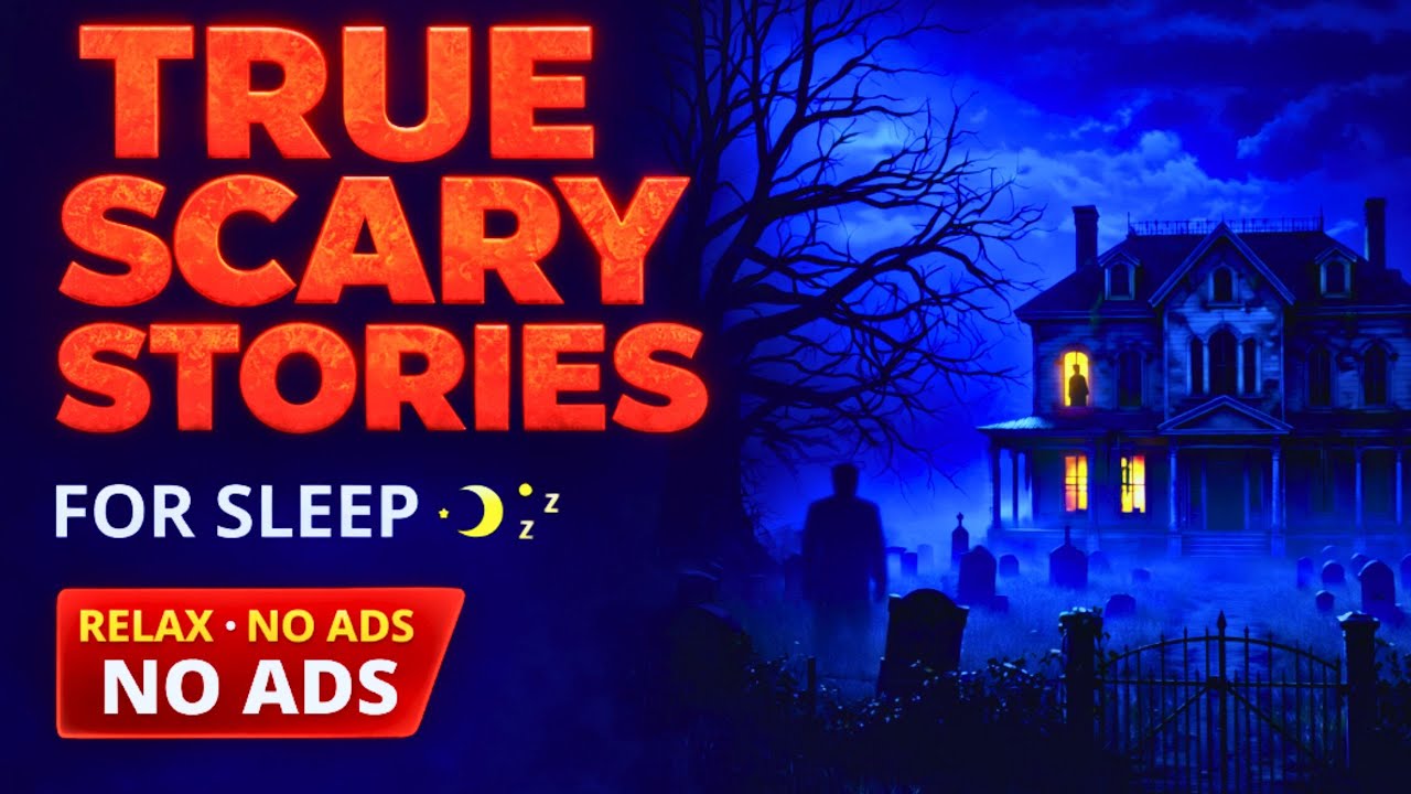 🛑 NO ADS 🛑 | 6 TRUE Scary Stories for Sleep | Gentle Rain Sounds | Black Screen.