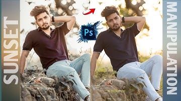 Sunset photo manipulation tutorial - Photoshop photo manipulation - Background Change