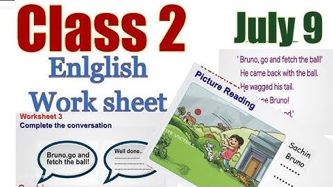 Class 2 English worksheet july 9|july 9| kite victers std 2 English class|mindblowingkids