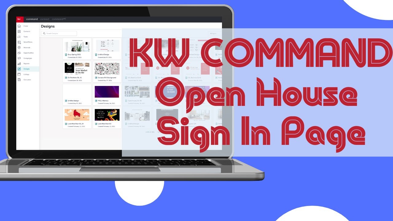 Open House Sign In Page KW Command YouTube
